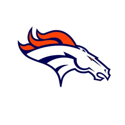 12 in. x 9 in. Denver Broncos Teammate Logo Wall Applique-FH89 ...
