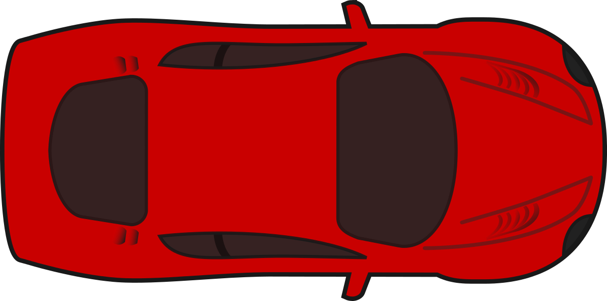 Red Racing Car Top View Clipart by qubodup : Car Cliparts #3618 ...