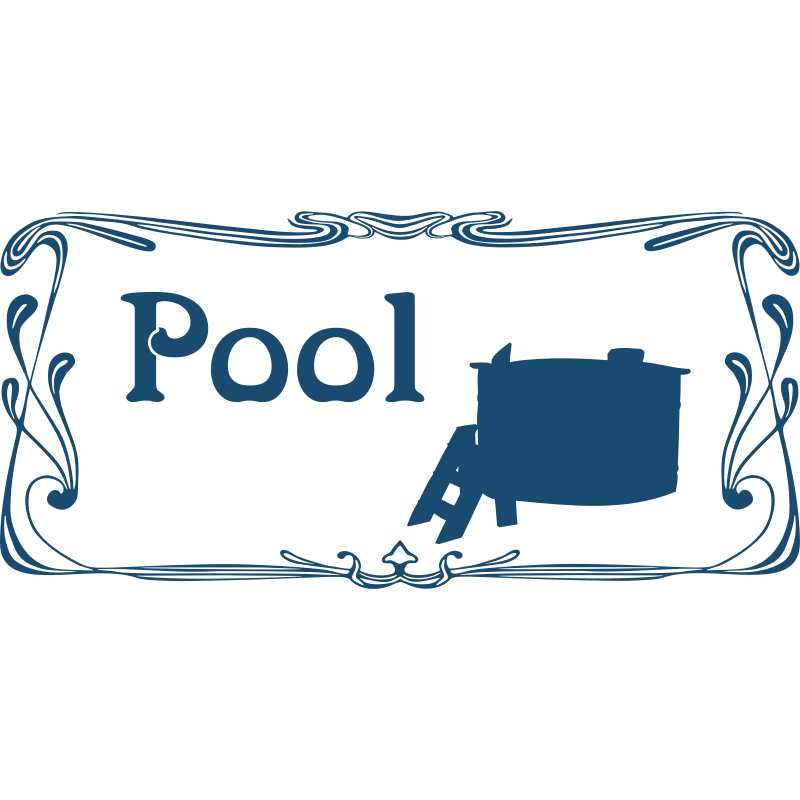 Clipart - Pool sign