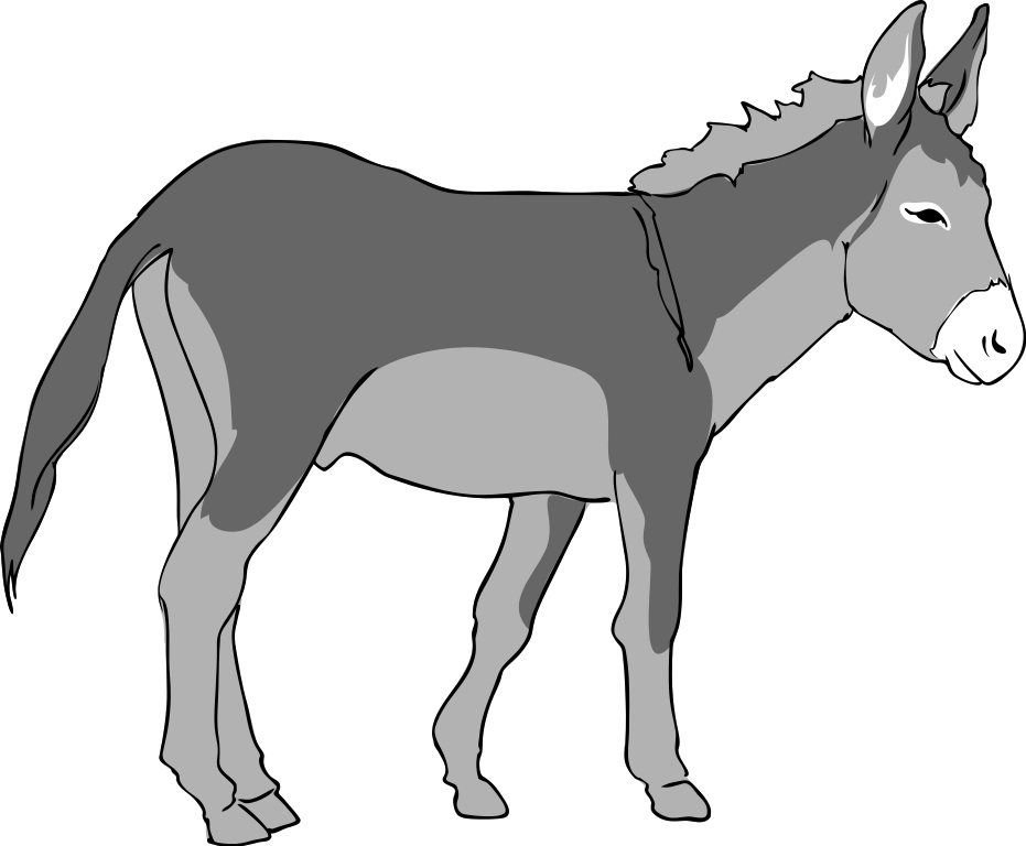 File:Donkey bw 06.svg - Wikimedia Commons