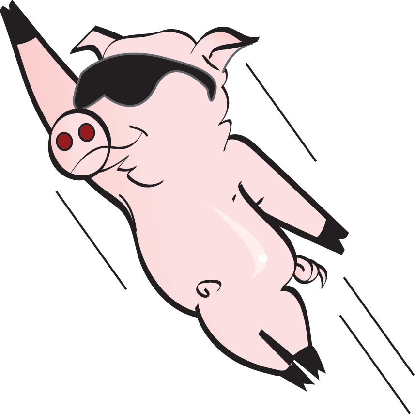 flying pig clipart - photo #6