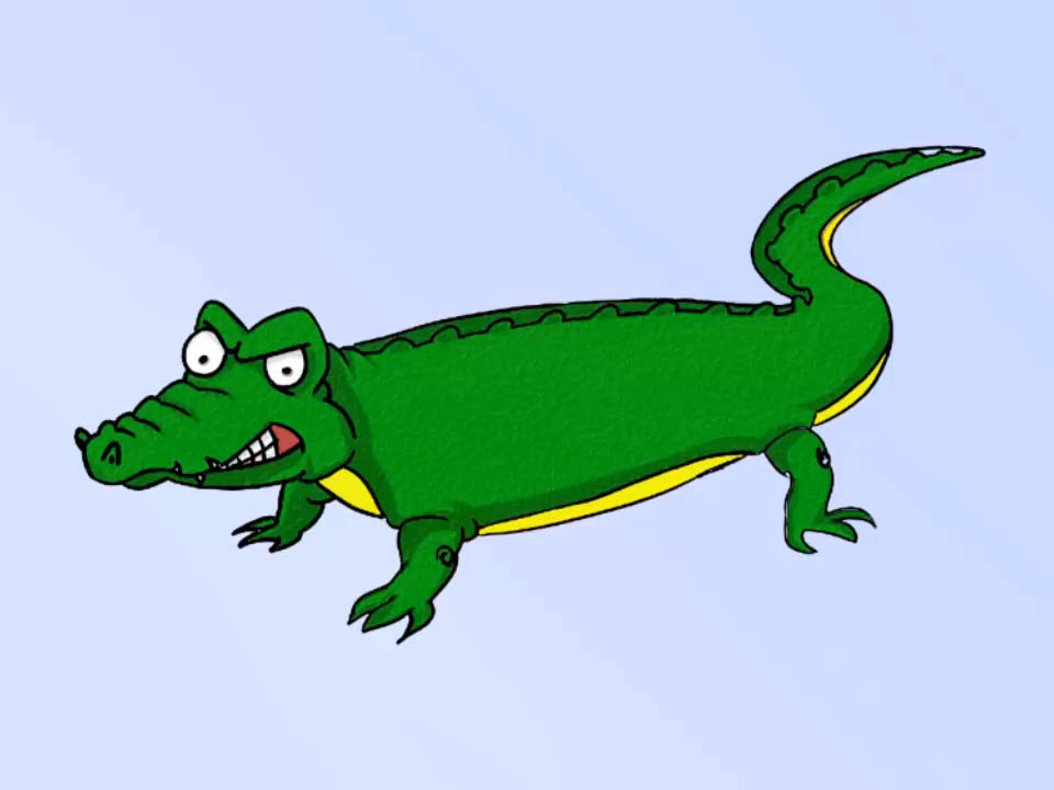 Easy Crocodile Drawing