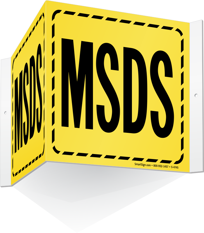 MSDS Signs - Material Safety Data Sheet Signs, OSHA Signs