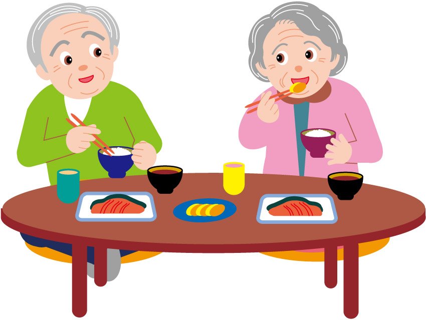 Vector elderly couple at dinner | Vector Images - Free Vector Art ...