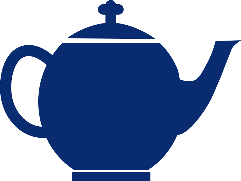 Clipart - Jubilee tea pot blue