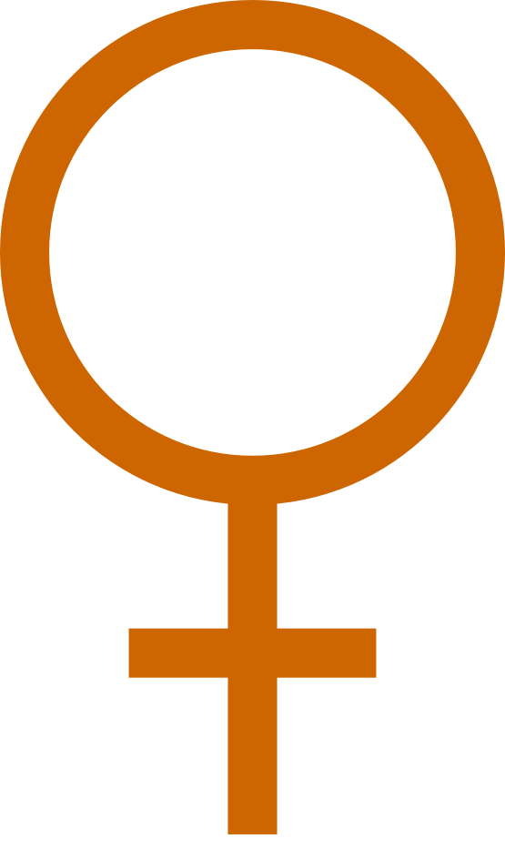 Female Symbol Color Colour Dark Orange 3 xochi.info ...