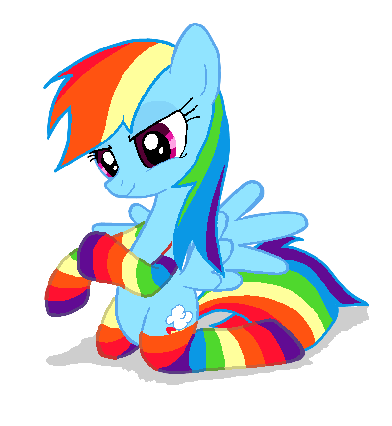 Rainbow Dash socks by Dashie-So-Cute on deviantART