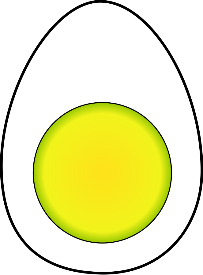 Hard Boiled Egg medium 600pixel clipart, vector clip art ...