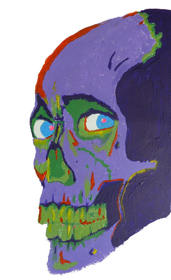 Evil Dead Skull by Manik Designs - Evil Dead Skull Painting - Evil ...