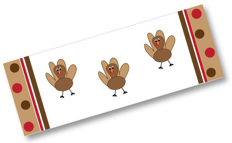 Free Turkey Clip Art! Candy Bar Wrappers, Chocolate Kiss Labels ...