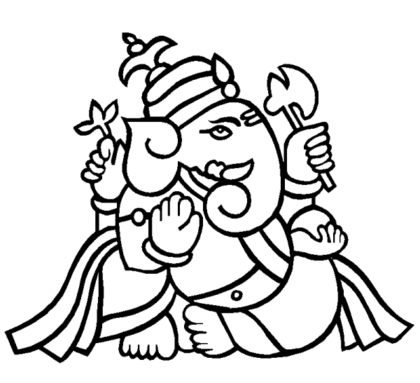 Gallery For > Ganesh Outline Sketches
