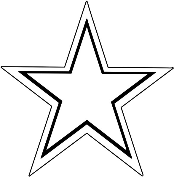 Black Star Outline | Clipart Panda - Free Clipart Images