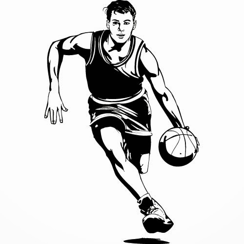 clipart of girl playing basketball - photo #44