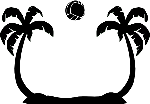 volleyball clipart black and white - photo #38