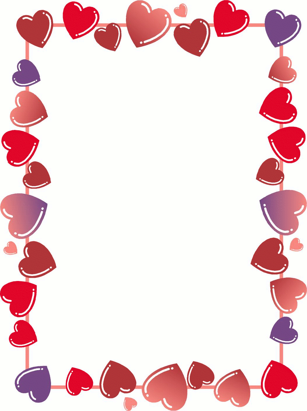 Valentines Day Hearts Border Images & Pictures - Becuo