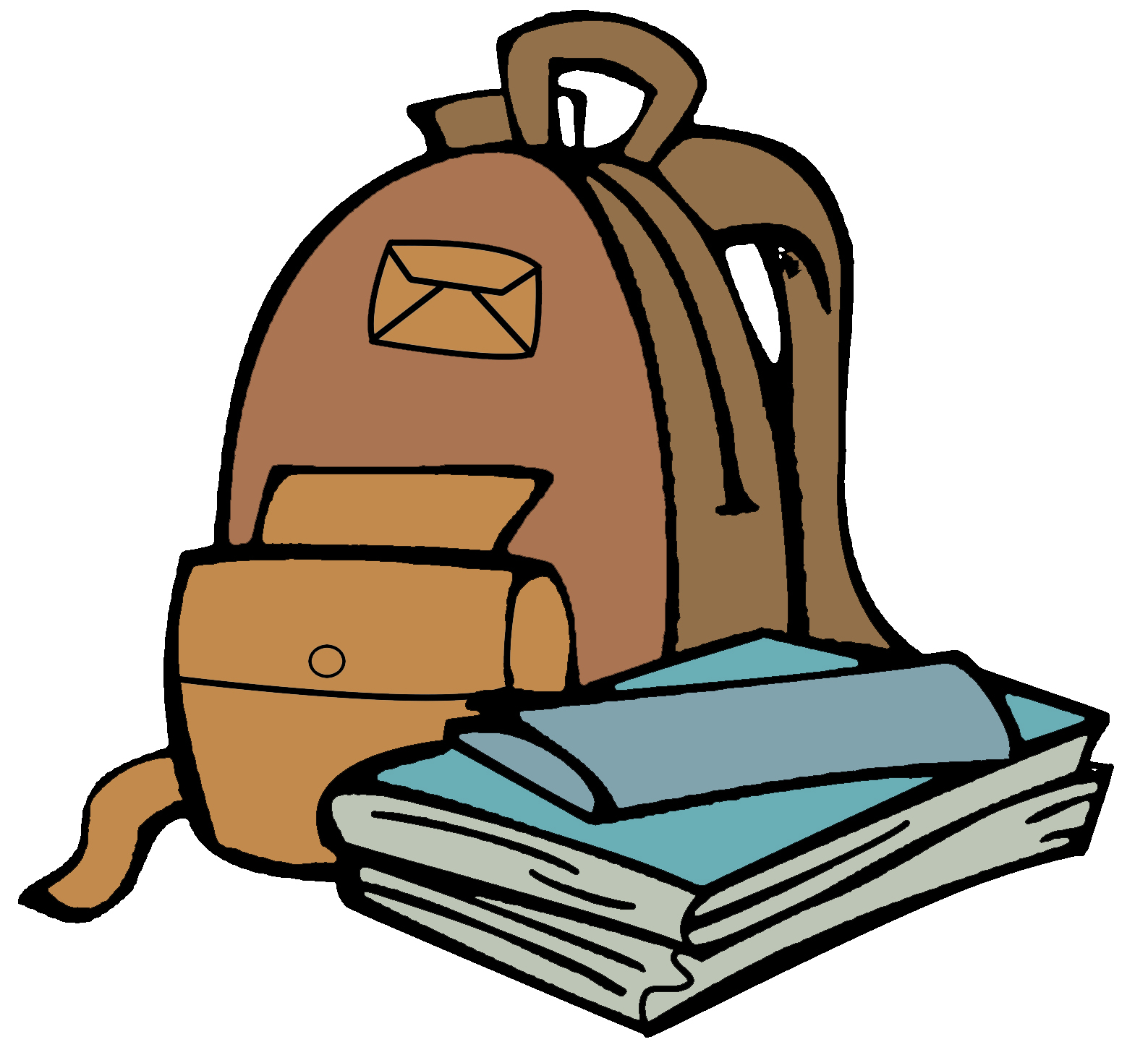 Images For > Red Backpack Clip Art
