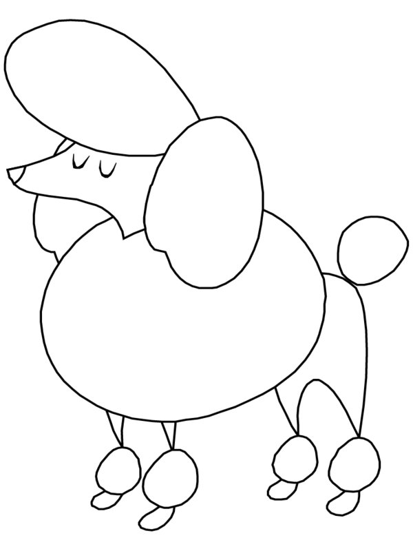 Poodle Coloring Pages Picture 33 – Dogs and Puppies Coloring Pages ...