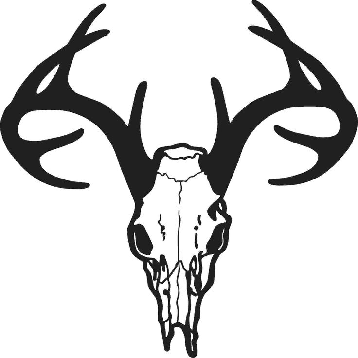 deer silhouette | Deer Skull Silhouette | Art I love | Pinterest