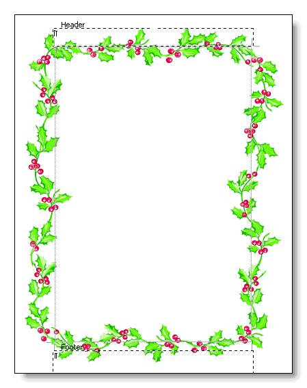 add custom artwork to borders in word