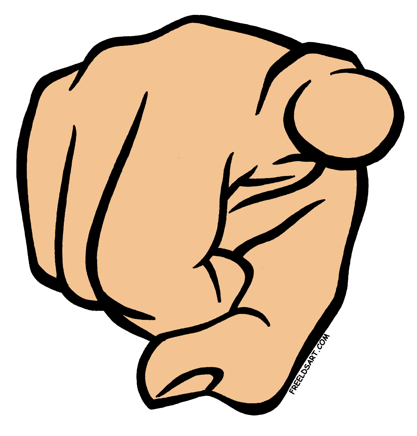 Images For > Finger Pointing Clipart