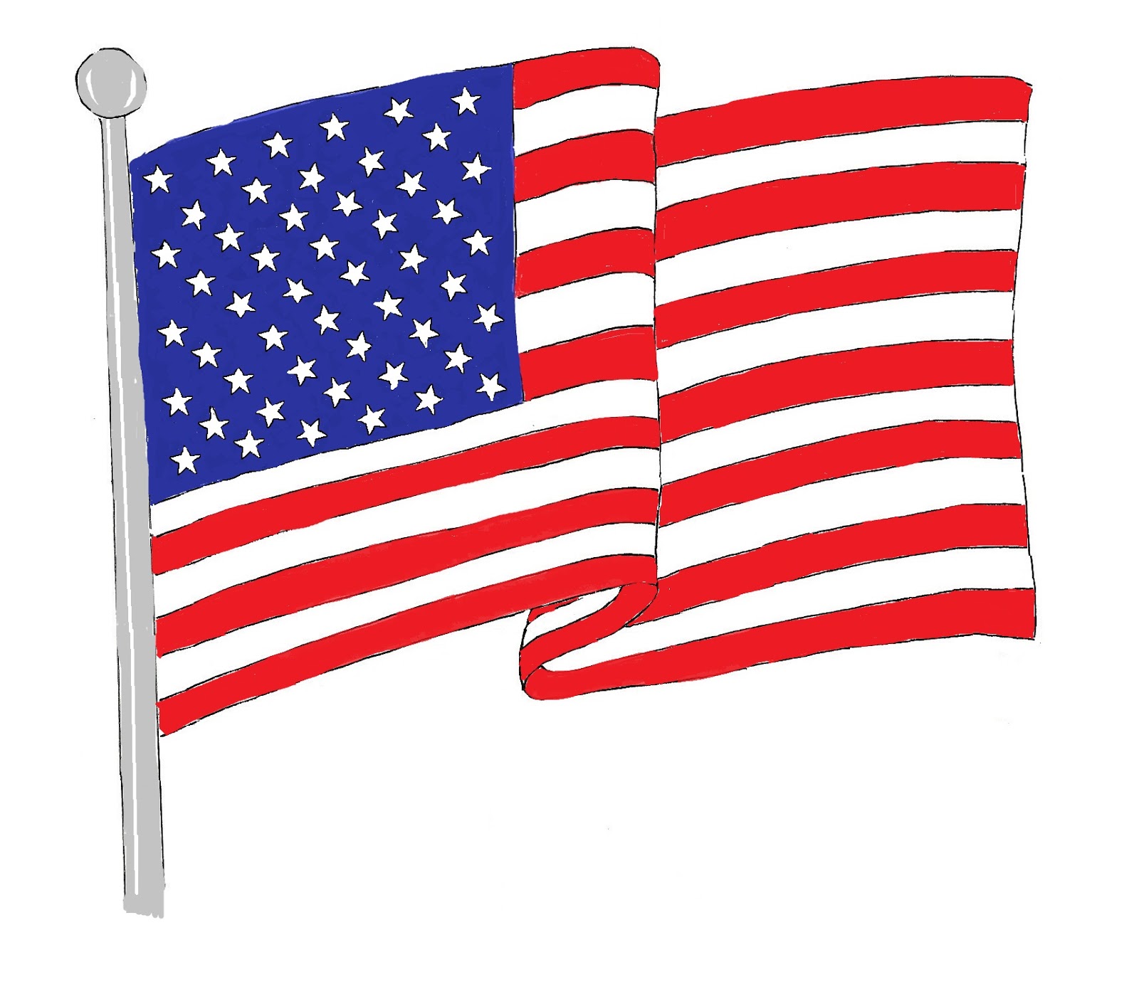 ascrappersjourney: America Flag Waving