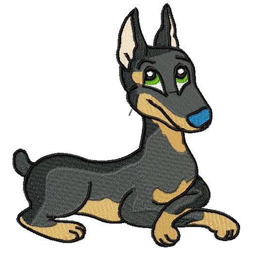 Doberman - $20.00 : SharSations Embroidery, Your Embroidery Source ...
