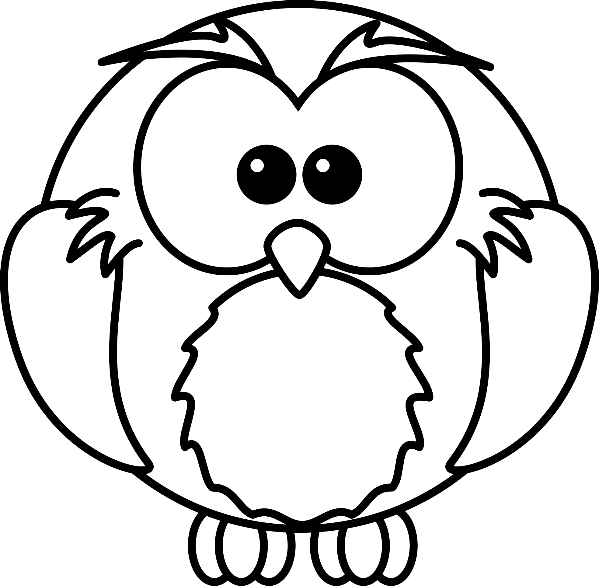 Baby Owl Clipart Black And White | Clipart Panda - Free Clipart Images