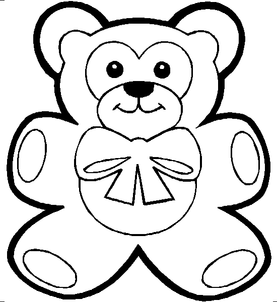 Teddy Bear Outline Drawing - ClipArt Best
