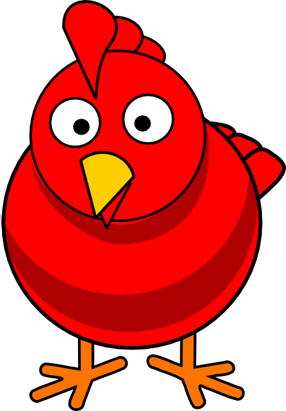 Big Red Hen clip art - vector clip art online, royalty free ...