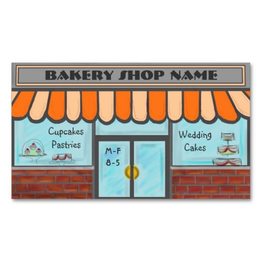 Artistic fade pink damask bakery cards business card | Zazzle