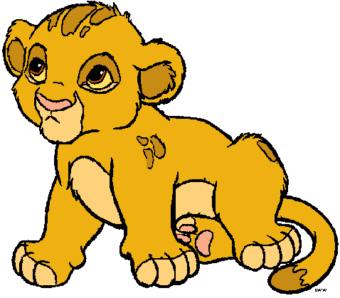Baby Simba Clipart from The Lion King - Disney Clipart Galore