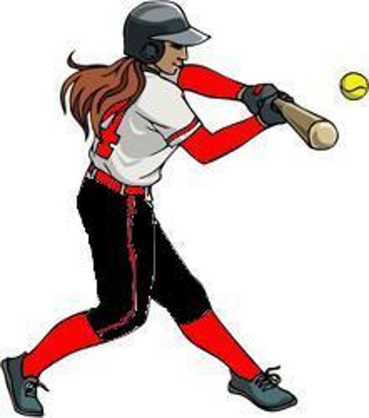 free clipart softball girl - photo #3