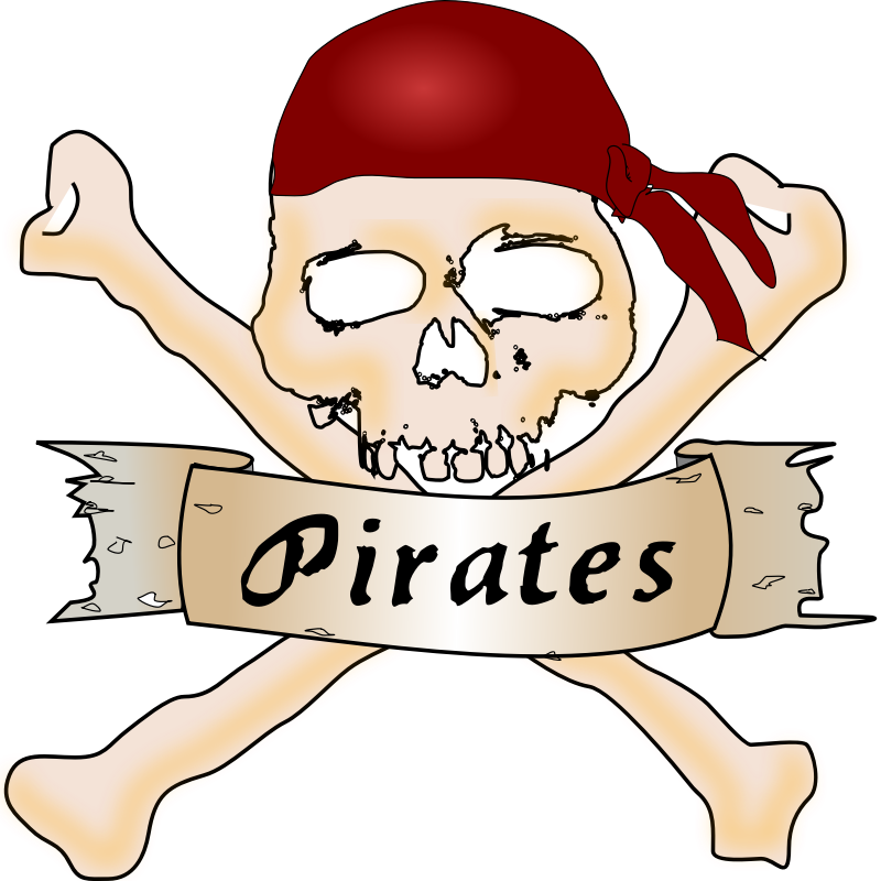 Clipart - Pirate skull