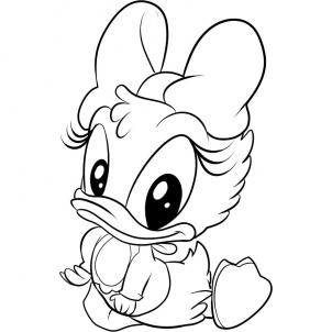 How to Draw Baby Daisy Duck, Step by Step, Disney Characters ...