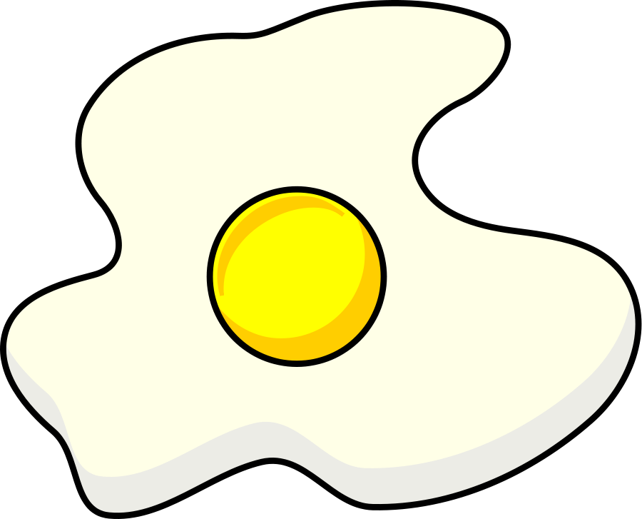 Fried egg Clipart, vector clip art online, royalty free design ...
