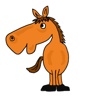 Cartoons Cute Funny Horse design by naturesfun, Animals t-shirts ...