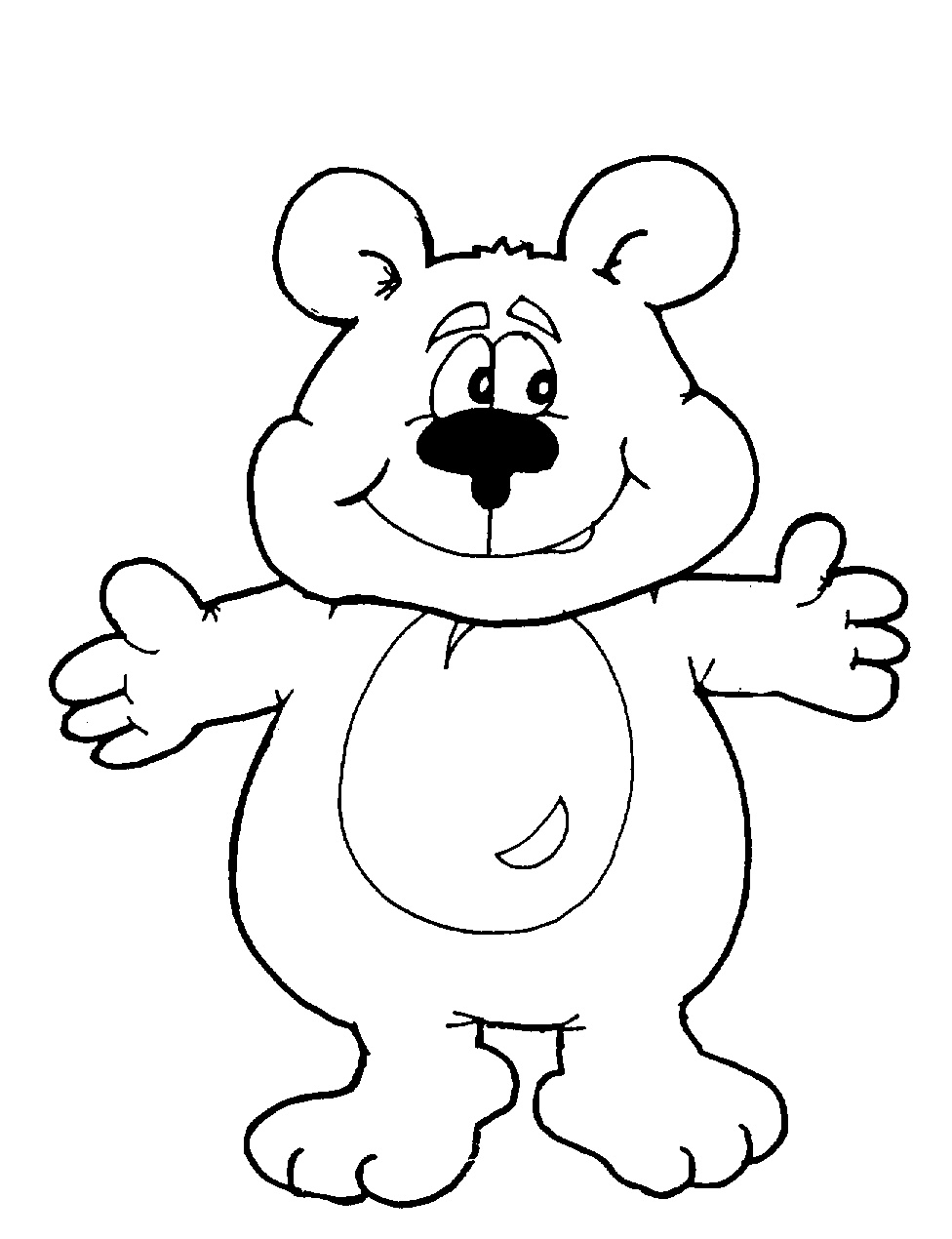 Images For > Cartoon Teddy Bear Drawing