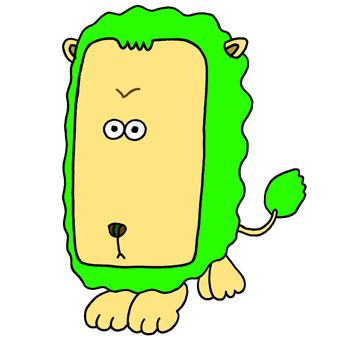 Lion cartoon character - Lion with big face | Flickr - Photo Sharing!