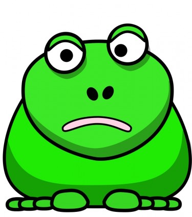 Cartoon frog on lily pad Free vector for free download (about 4 ...