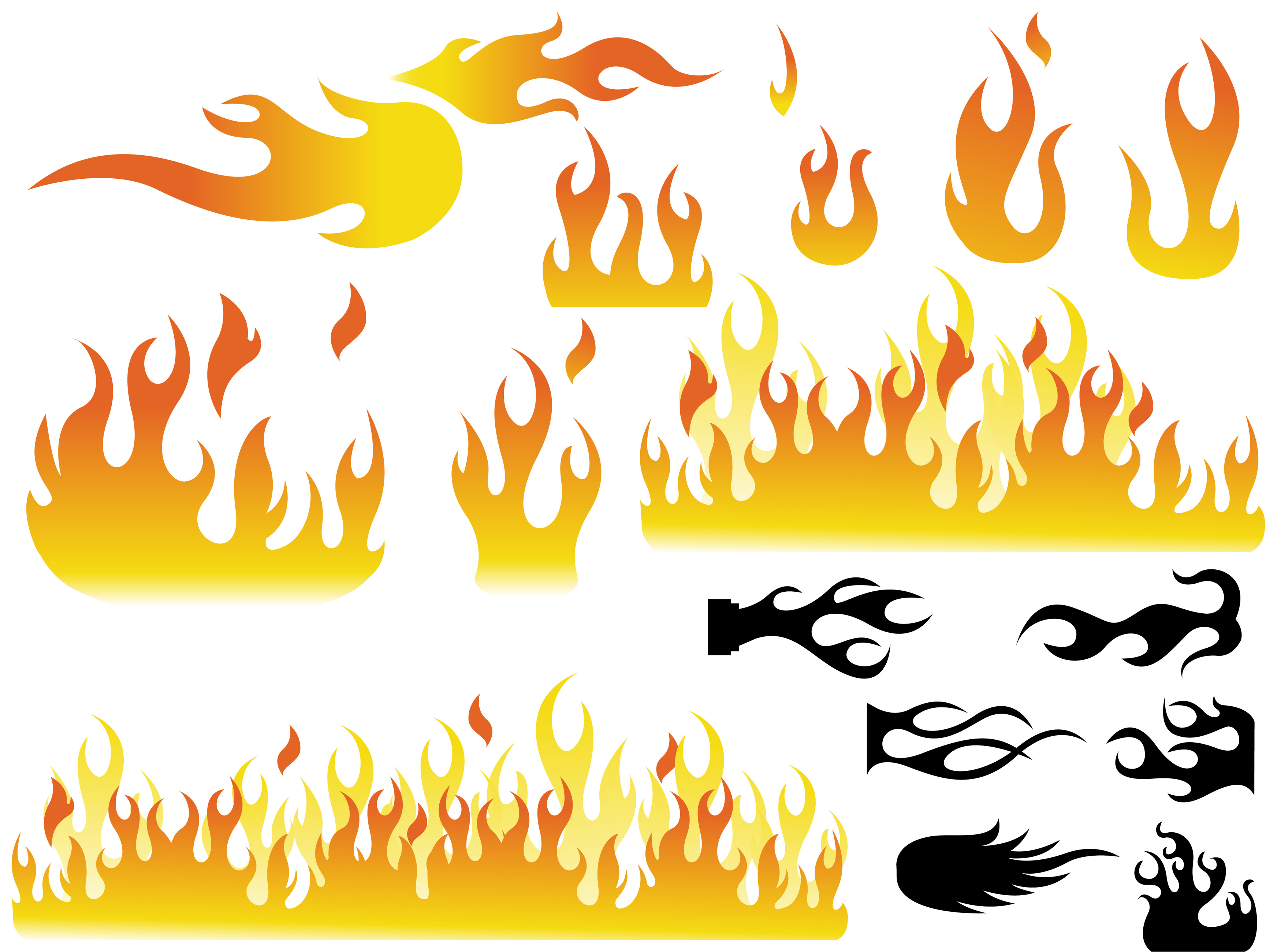 How To Draw Cartoon Fire Flames | Clipart Panda - Free Clipart Images