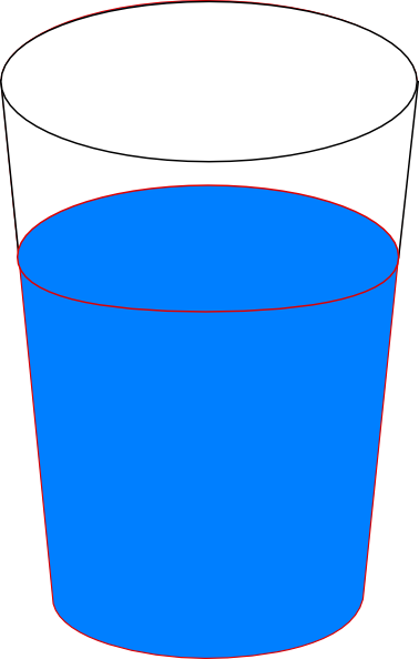 Cup Of Blue Water clip art - vector clip art online, royalty free ...
