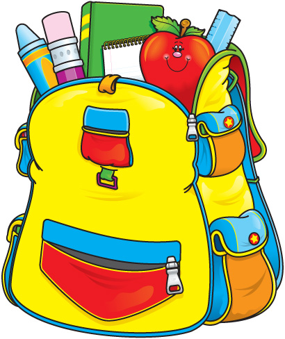 Pix For > Kid With Backpack Clip Art