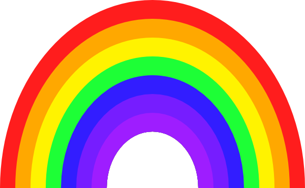 Bigger Rainbow clip art - vector clip art online, royalty free ...