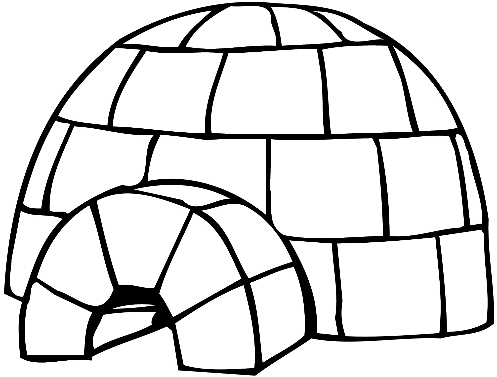 Igloo Clipart Black And White | Clipart Panda - Free Clipart Images