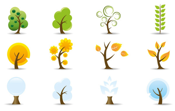 Free Vector Tree Logos | Vector Bee