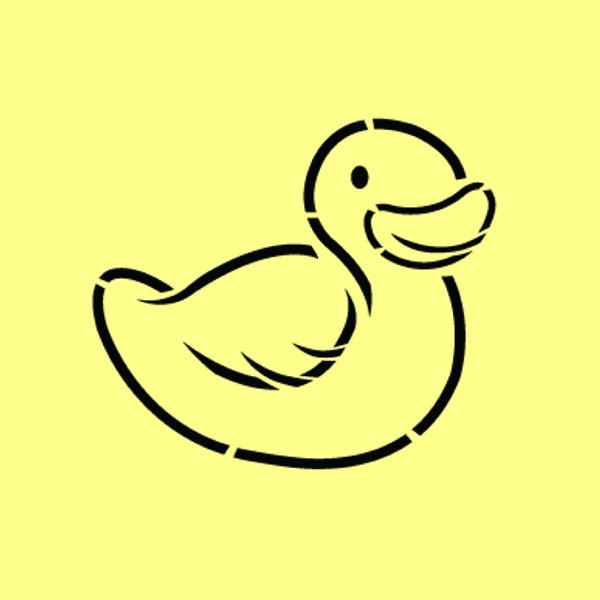 STENCIL Rubber Ducky 3x3 by ArtisticStencils on Etsy