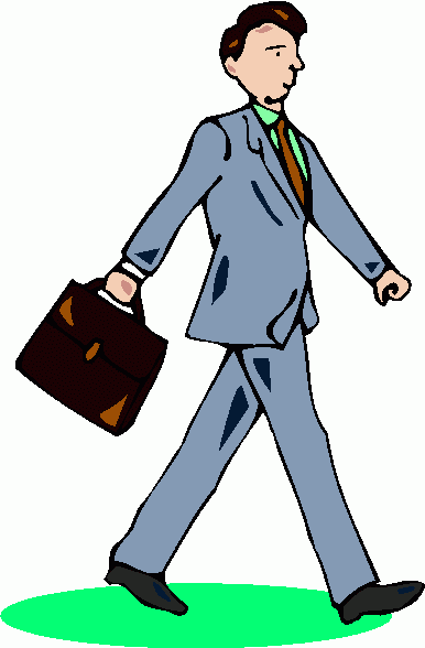 businessman_&_briefcase_3 clipart - businessman_&_briefcase_3 clip art