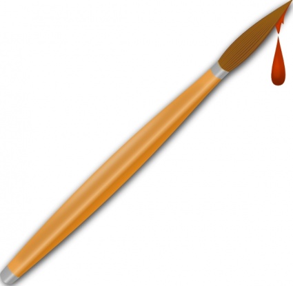 Paint Brush Drops clip art - Download free Cartoon vectors