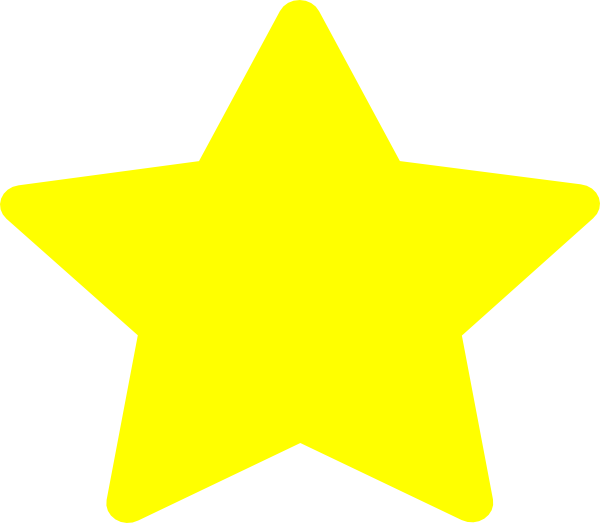 Large Yellow Star clip art - vector clip art online, royalty free ...