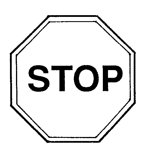 Stop Clip Art Black And White Images & Pictures - Becuo